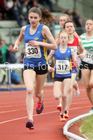 Girls under-15s 1500 metres, North Eastern Track and Fields Champs., Middlesbrough. Photo: David T. Hewitson/Sports for All Pics
